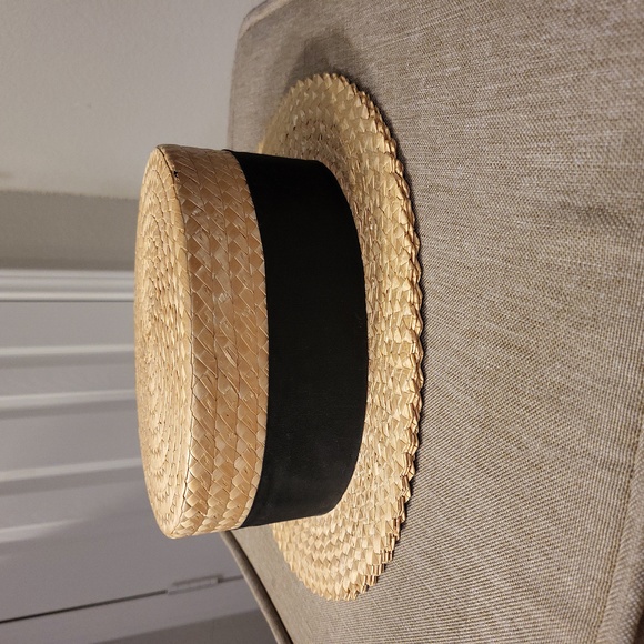 Straw Boater Hat - Picture 2 of 4